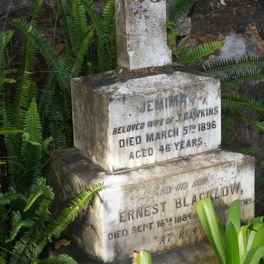 HAWKINS Jemima -1896 :: HAWKINS Ernest Blacklow  -1884