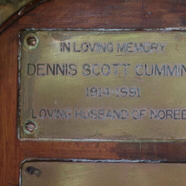 CUMMING Dennis Scott 1914-1991