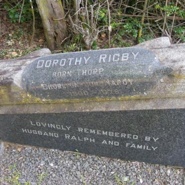 RIGBY Dorothy nee THORP 1890-1978 