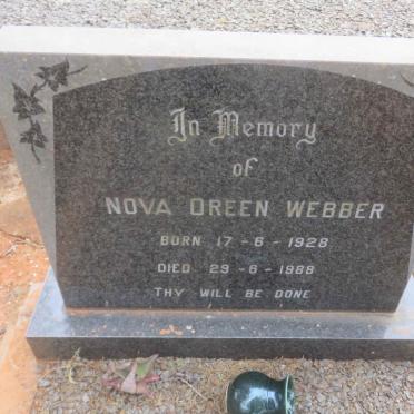 WEBBER Nova Oreen 1928-1988