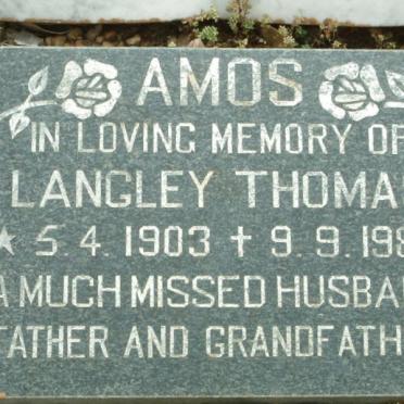 AMOS Langley Thomas 1903-1987