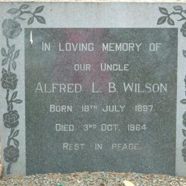 WILSON Alfred L.B. 1897-1964