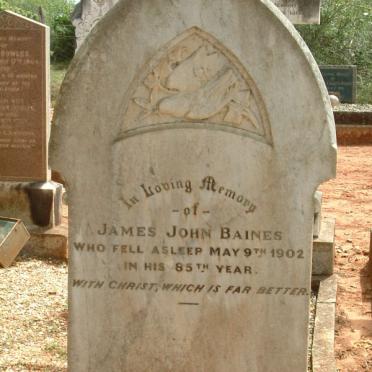 BAINES James John -1902