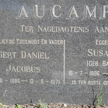 AUCAMP Gert Daniel Jacobus 1886-1971 &amp; Susanna BAKKES 1896-1988