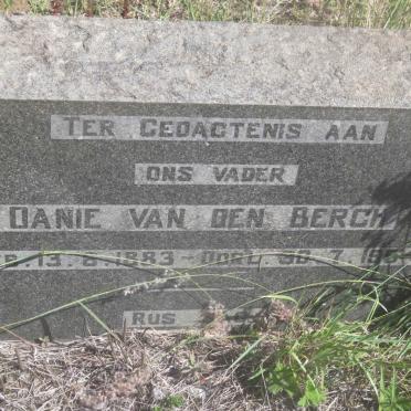 BERGH Danie, van den 1883-1954