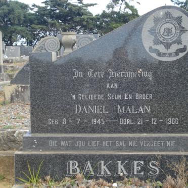 BAKKES Daniel Malan 1945-1966