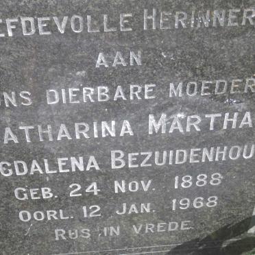 BEZUIDENHOUT Catharina Martha Magdalena 1888-1968