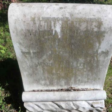 BOSHOFF Martha M. voorheen SCHEEPERS nee VAN ROOYEN 1847-1931 :: LONG Maria M.R. nee SCHEEPERS 1873-1924