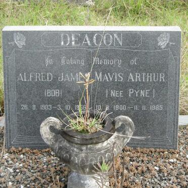 DEACON Alfred James 1903-1956 &amp; Mavis Arthur PYNE 1900-1985