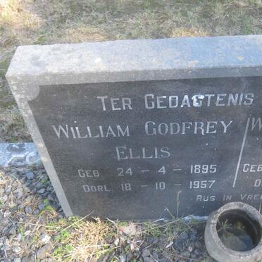 ELLIS William Godfrey 1895-1957 &amp; Wilhelmina Johanna STARBUCK 1896-1976