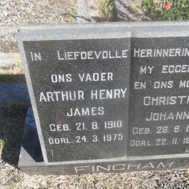 FINCHAM Arthur Henry James 1910-1975 &amp; Christina Johanna 1910-1965