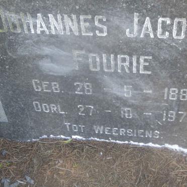 FOURIE Johannes Jacobus 1883-1970