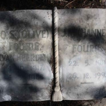 FOURIE J. 1914-1993 &amp; O.S. VAN HEERDEN 1917-1988