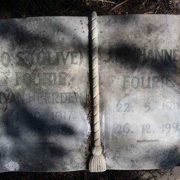FOURIE J. 1914-1993 &amp; O.S. VAN HEERDEN 1917-1988