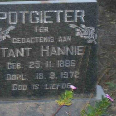 POTGIETER Hannie 1886-1972