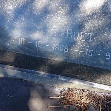 POTGIETER Boet 1908-1992 &amp; Alice 1913-1977