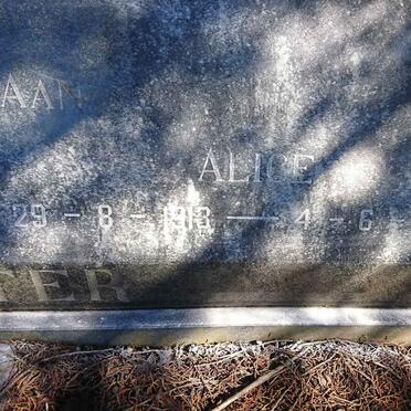 POTGIETER Boet 1908-1992 &amp; Alice 1913-1977