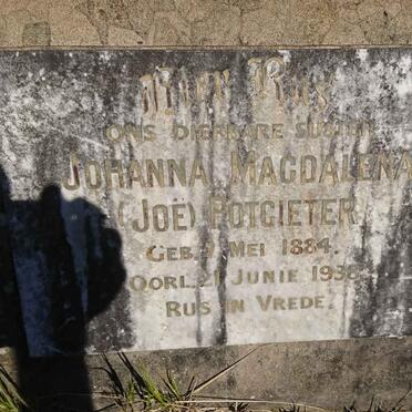 POTGIETER Johanna Magdalena 1884-1938
