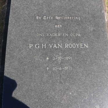 ROOYEN P.G.H., van 1891-1971