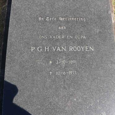 ROOYEN P.G.H., van 1891-1971