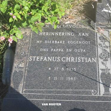 ROOYEN Stefanus Christian, van 1925-1983