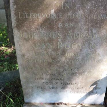 ROOYEN Johannes Abraham, van 1864-1946