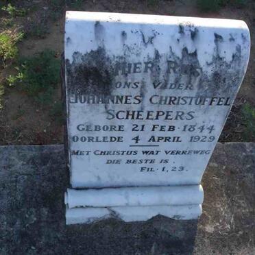 SCHEEPERS Johannes Christoffel 1844-1929