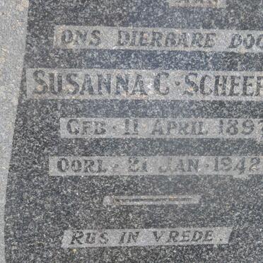 SCHEEPERS Susanna C. 1897-1942