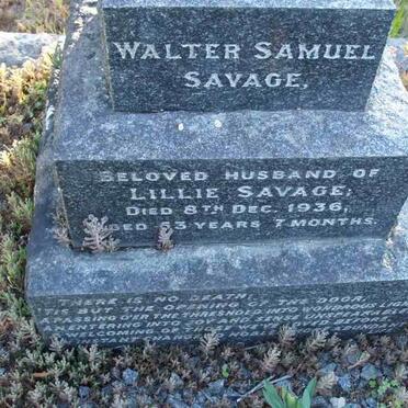 SAVAGE Walter Samuel -1936