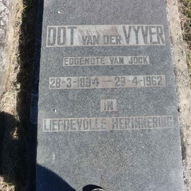 VYVER Dot, van der 1894-1962