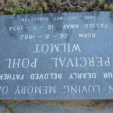WILMOT Percival Pohl 1882-1934