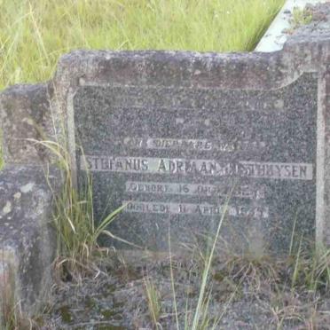 OOSTHUYSEN Stefanus Adriaan 1887-1935 &amp; Martha Maria VAN ROOYEN 1893-1948
