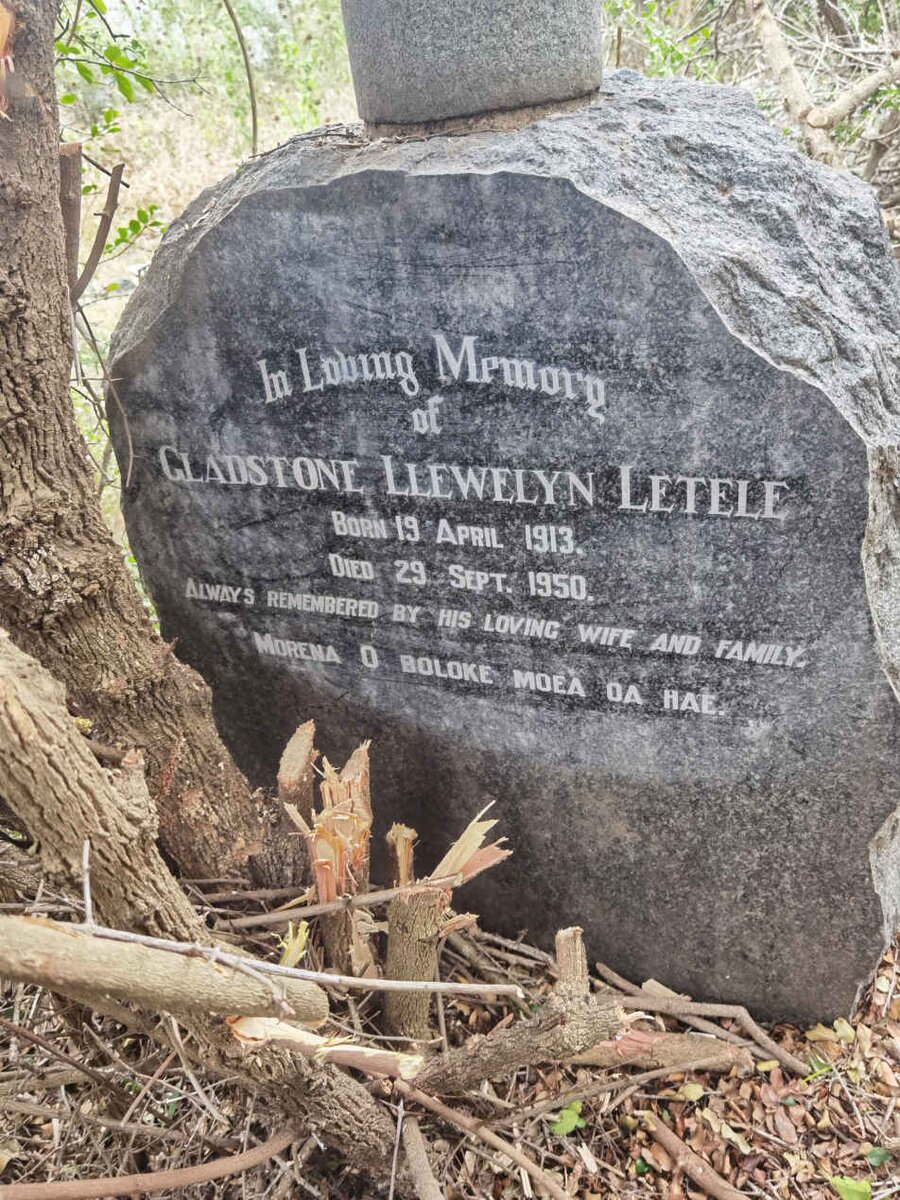 LETELE Gladstone Llewelyn 1913-1950