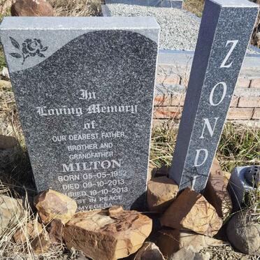ZONDI Milton 1952-2013