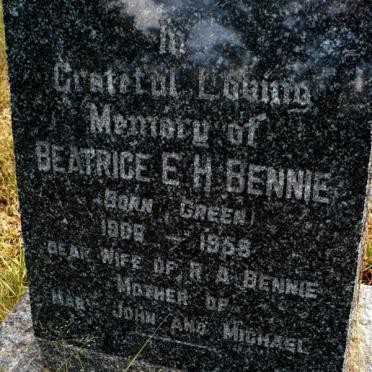 BENNIE Beatrice E.H. nee GREEN 1906-1958