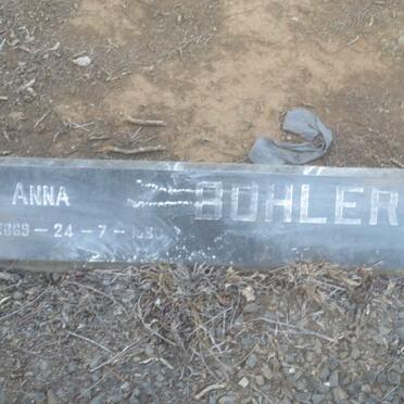 BOHLER Frederick 1859-1932 &amp; Anna 1869-1968