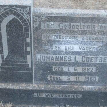 COETSER Johannes L. 1882-1963