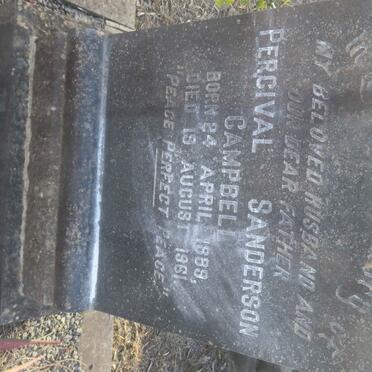 CAMPBELL Percival Sanderson 1889-1961 &amp; Margaret Louisa Anderson MUNRO 1890-1979