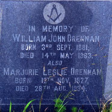 DRENNAN William John 1881-1963 :: DRENNAN Marjorie Leslie 1927-1934