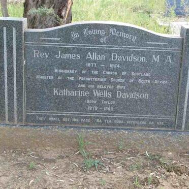 DAVIDSON James Allan 1877-1954 &amp; Katharine Wells TAYLOR 1878-1958