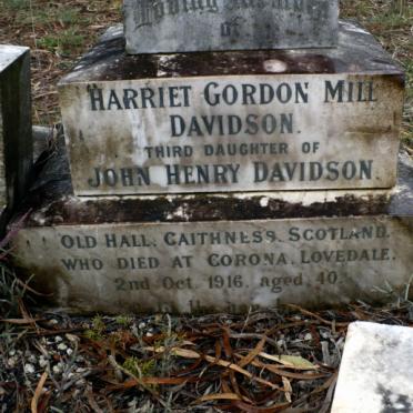 DAVIDSON Harriet Gordon Mill -1916