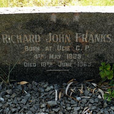 FRANKS Richard John 1889-1965