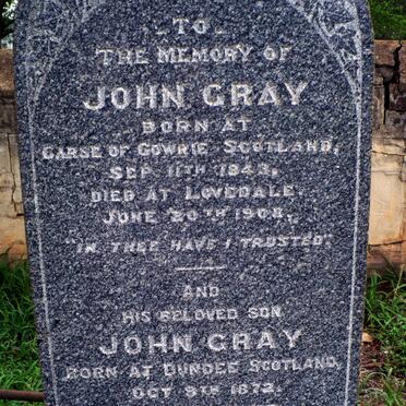 GRAY John 1843-1903 :: GRAY John 1872-1928