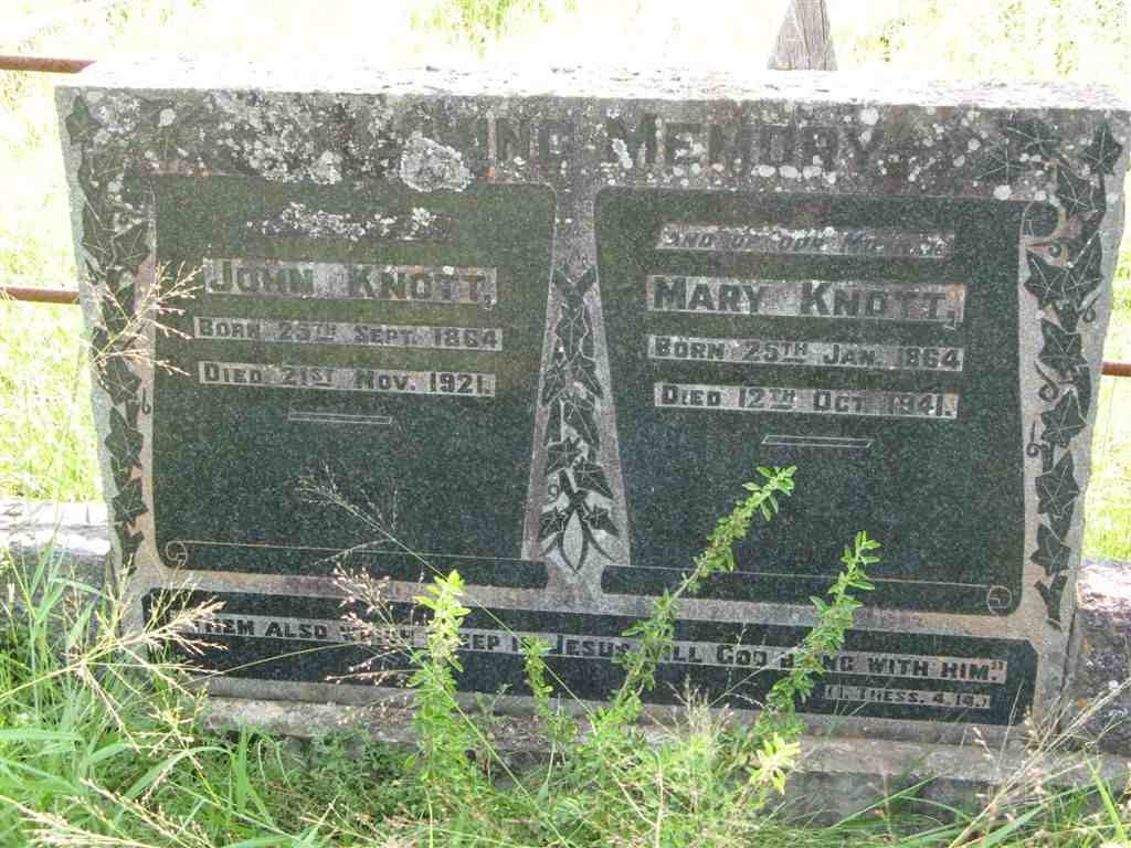 KNOTT John 1864-1921 &amp; Mary 1864-1941