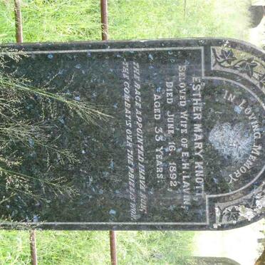 LAVIN Esther Mary nee KNOTT -1892