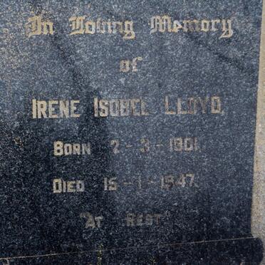 LLOYD Irene Isobel 1901-1947