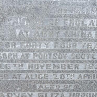 MACGREGOR William 1836-191? &amp; Harvey Eliza URQUHART 1840-1891