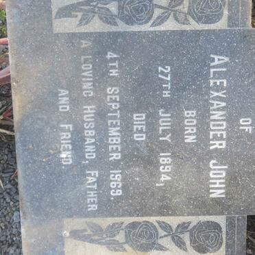 MUNRO Alexander John 1894-1969 &amp; Gladys Edith 1897-1982 
