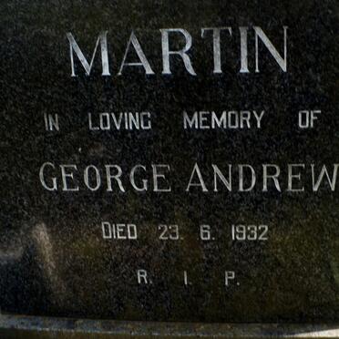 MARTIN George Andrew -1932