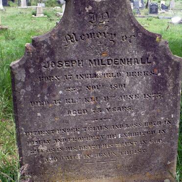 MILDENHALL Joseph 1801-1875